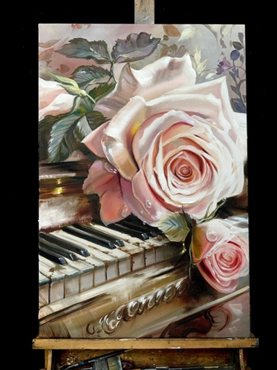 Розы на пианино