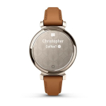 Смарт Часы Garmin Lily 2 Classic кремово-золотистые со смуглым кожаным ремешком