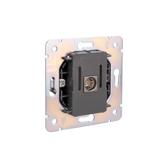 Розетка ROUND TV с/у титан KRANZ