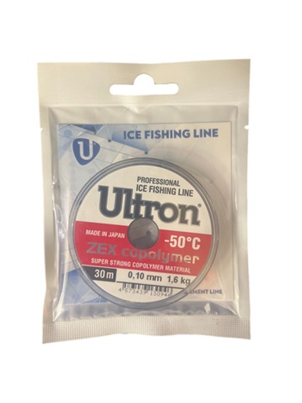 Леска ULTRON Zex Copolymer 30м 0.12мм (-50С)