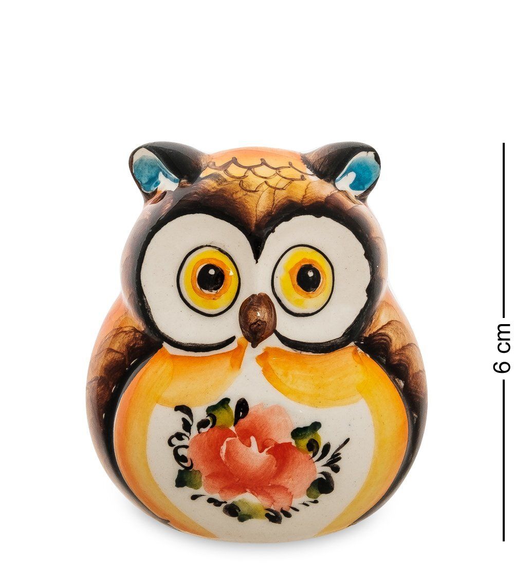 ГЛ- 639 Фигурка «Сова Филя» цв. (Гжельский фарфор)