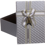 Коробка подарочная «Момент» 21*14*8 см, серебро
