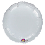 Шар фольгированный Круг 43 см (Серебряный)