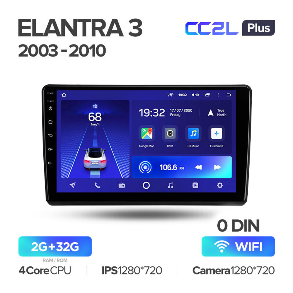 Teyes CC2L Plus 9" для Hyundai Elantra 3 2003-2010