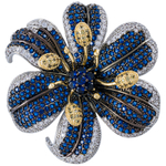 Брошь Fiore Luna ВИОЛА Zircon XR04099H1 BL/S