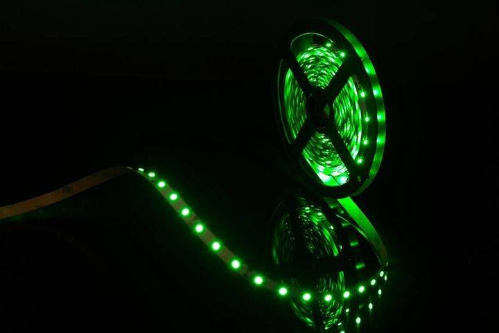 Светодиодная лента SWG 4,8W/m 60Led/m 3528SMD зеленый 5M SWG360-12-4.8-G-М 009468