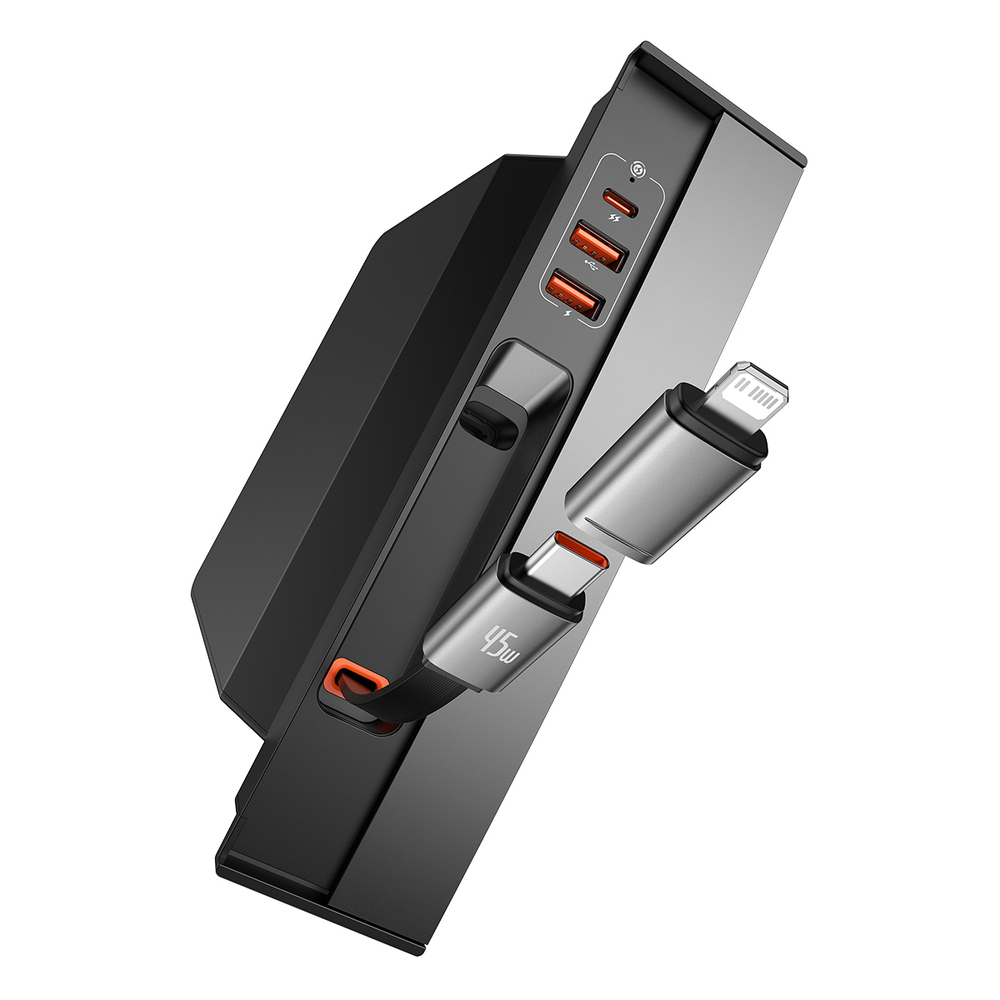 Зарядный USB-C Хаб Baseus T-Space Series 4-Port для Tesla