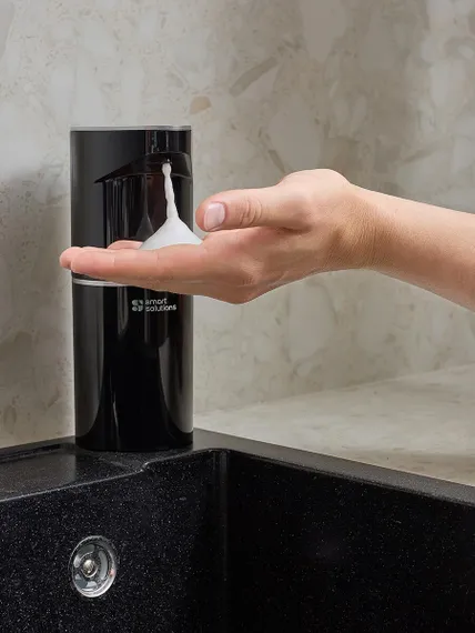 Диспенсер сенсорный для жидкого мыла lume, 350 мл, черный