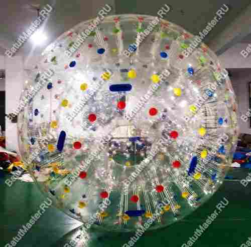 Гидро/аква зорб ТПУ с цветными держателями, 2 сидения, 3 м.