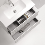 Тумба подвесная SANCOS Snob R 690х390х500, c двумя ящиками оснащенными доводчиками, Bianco, арт.SNR70/39W