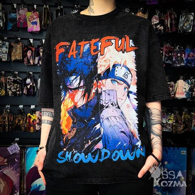 Футболка Наруто Узумаки и Саске Учиха