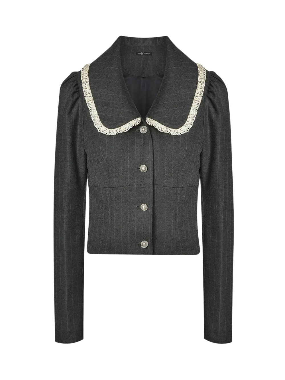 Жакет с кружевной рюшей DAN MARALEX