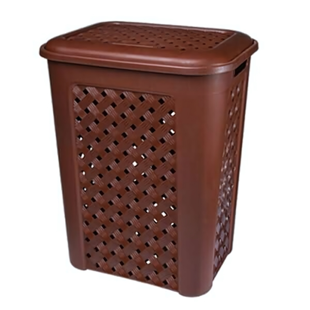 Корзина для белья "Виола" 50 л цвет в ассортименте