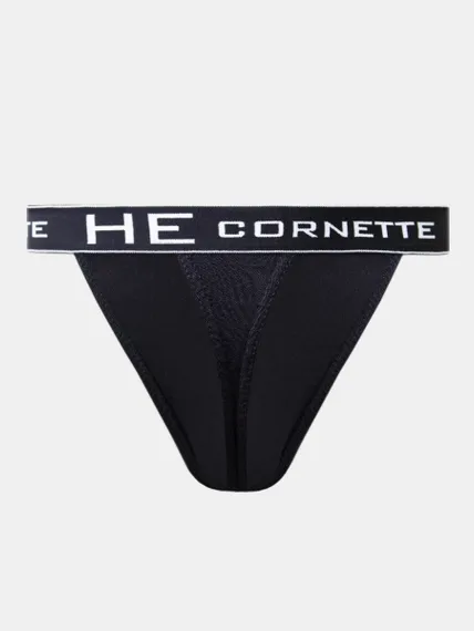 Трусы мужские стринги Cornette High Emotion 502 чёрные