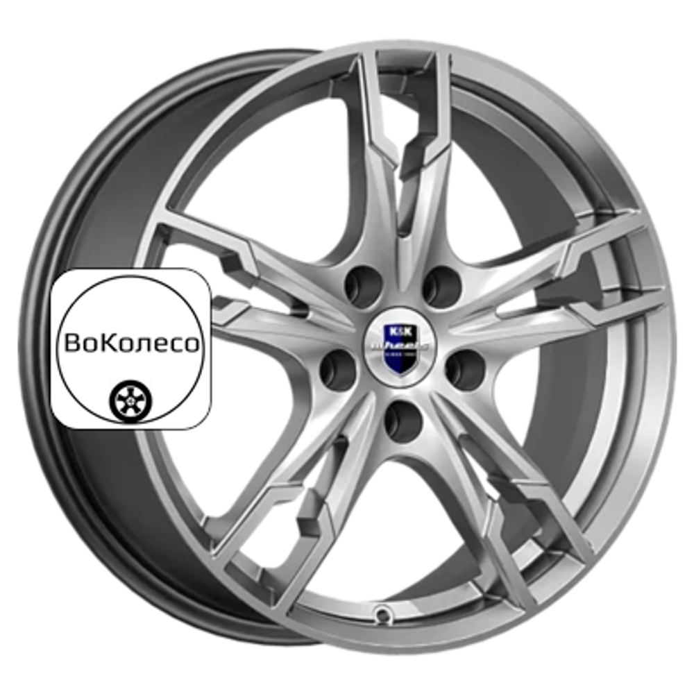 7x17/4x100 ET43 D60,1 Солар-оригинал (КС875) Дарк платинум K&K
