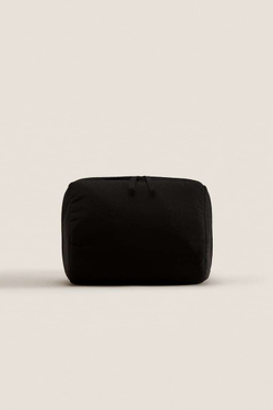 ZARA HOME БОЛЬШАЯ СУМКА ДЛЯ ТУАЛЕТНЫХ ПРИНАДЛЕЖНОСТЕЙ, ЧЕРНЫЙ