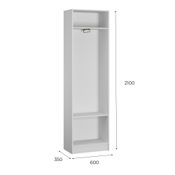 Шкаф Ямайка ЯПШ-1, белый