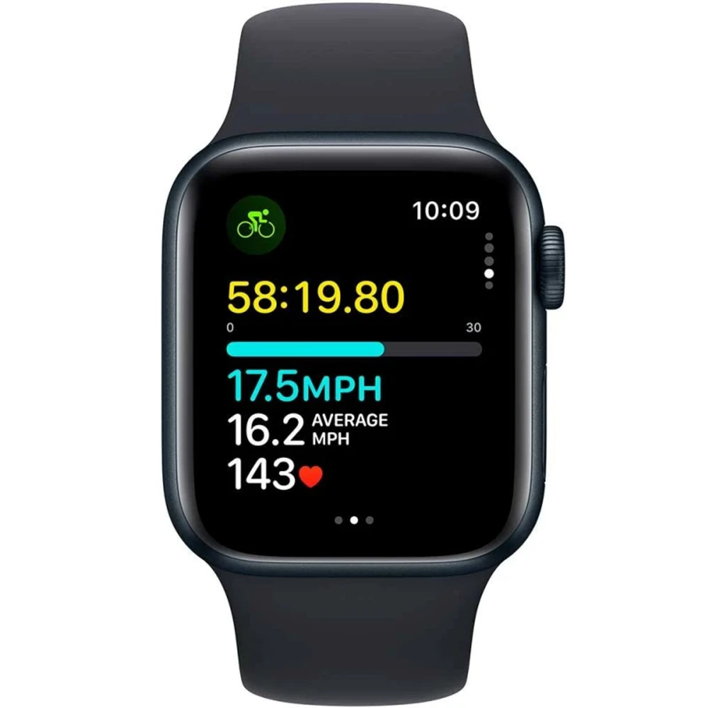 Умные часы Apple Watch SE (Gen 2) 44mm Midnight Al Mid SB M/L GPS (MRE93)