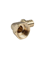 Угольник аксиальный, латунь, внутренняя резьба,25х3/4", желтый, RTP (80/10)