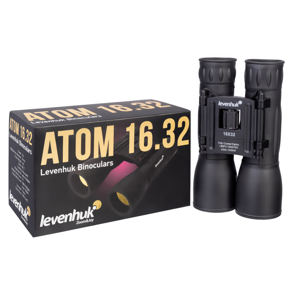 Бинокль Levenhuk Atom 10x25 - Обрезиненный корпус, защищающий от пыли и влаги