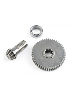 Ведомая + ведущая шестерни заднего диференциала для автомоделей MJX 14301/14302/14303, металл 16401Y