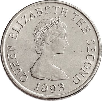 5 пенсов 1993 Джерси