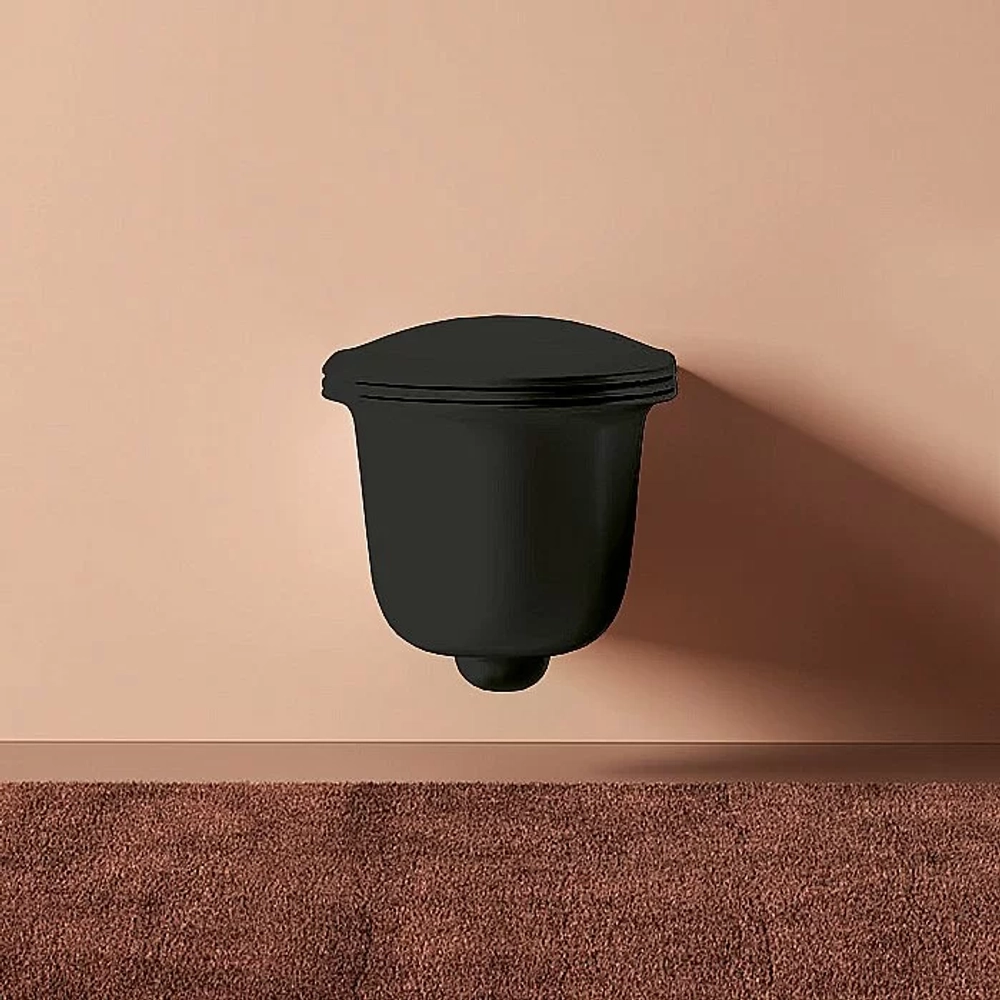 Унитаз подвесной Artceram CIVITAS CHV001 17 00 черный матовый