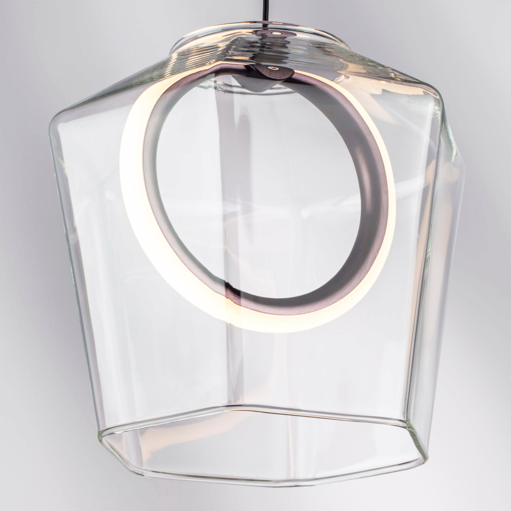 796110 Люстра CARAMELLO LED 6W 130LM КОФЕЙНЫЙ/ПРОЗРАЧНЫЙ 3000K