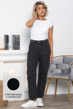 Джинсы утепленные Джинджер (графит) Б15064-13М LT Collection