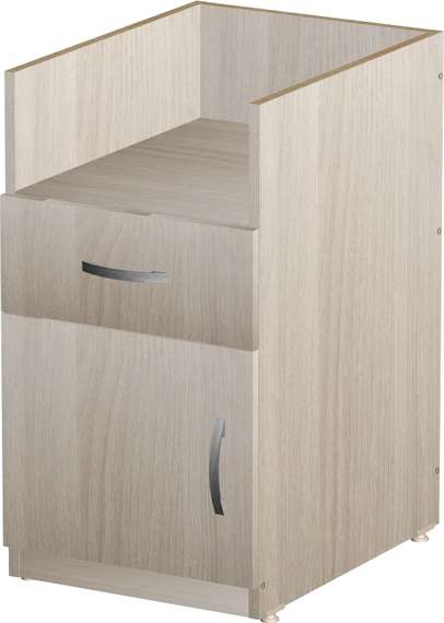 Корпус тумбы приставной 1 ящик Стандарт Про ясень шимо светлый