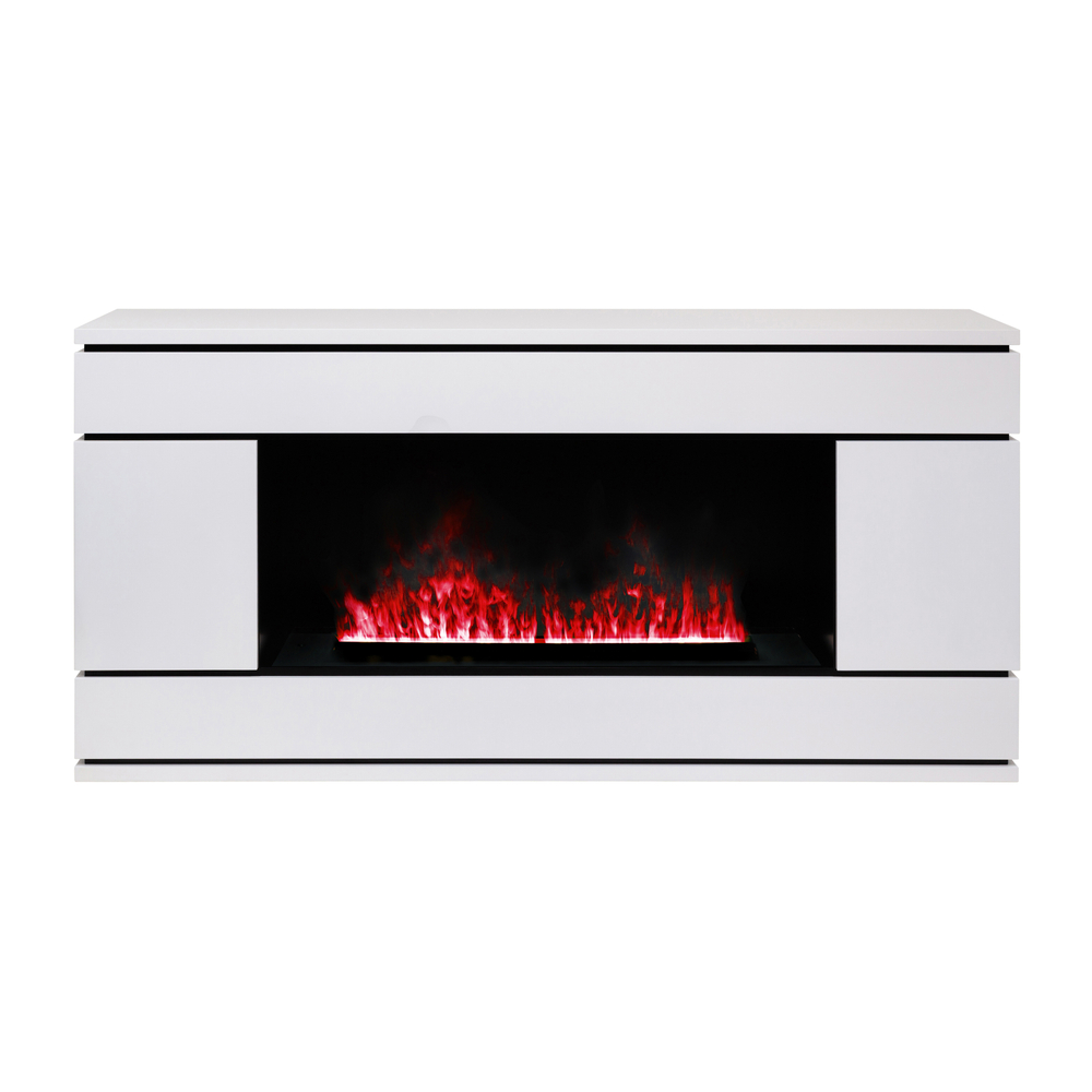 Каминокомплект VEGA/ВЕГА Белый матовый с очагом Электроочаг CASSETTE/КАССЕТА LED 1000 АВТО