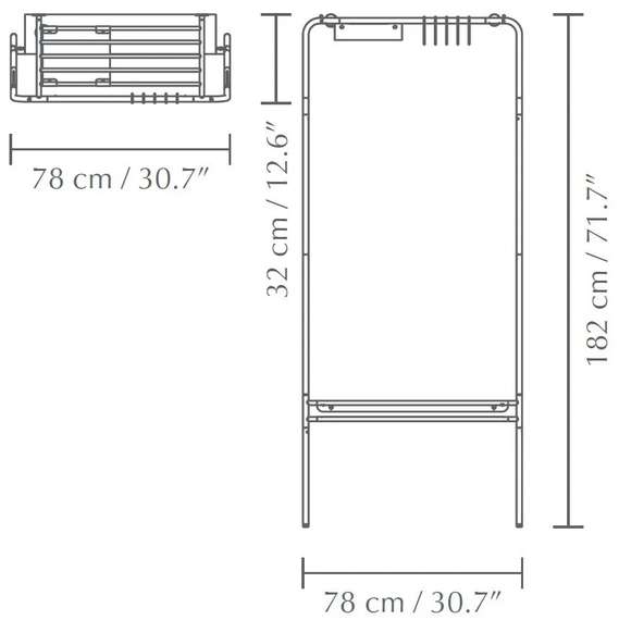 Вешалка в прихожую Umage Lean On Me, черная