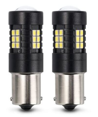 Светодиод 12V T25   24SMD 2016 WHITE LENS 4.5W Canbus (BA15S 1конт) (бл2шт) GQY-5050