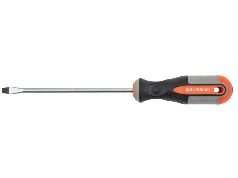 752615 Отвертка стержневая шлицевая ROUND GRIP, SL6x150 мм