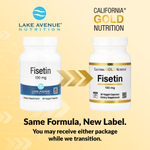 California Gold Nutrition, физетин, 100 мг, 90 растительных капсул
