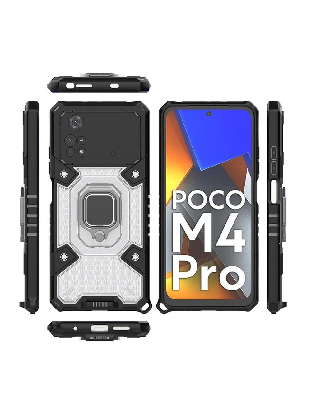Противоударный чехол с Innovation Case с защитой камеры для Xiaomi Poco M4 Pro 4G
