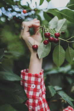 Рубашка оверсайз с карманами, красная клетка