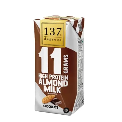 Молоко миндальное протеиновое с шоколадом "137 degrees", 180 мл