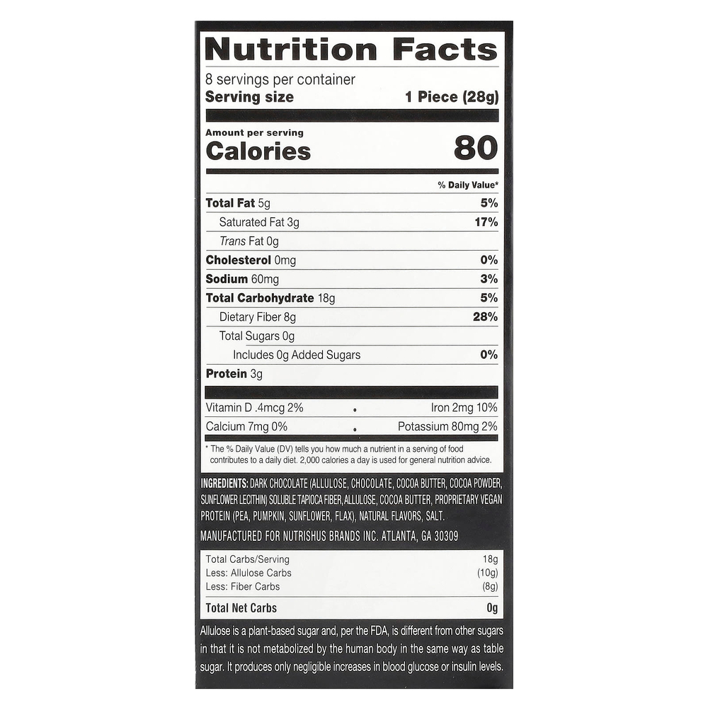 RxSugar, Swealthy Snax, батончики, ванильный крем, 8 пакетиков по 28 г (1 унция)