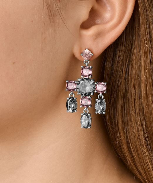 Серьги Dyrberg Kern LEONORA SS GREY / VINTAGE ROSE 450002