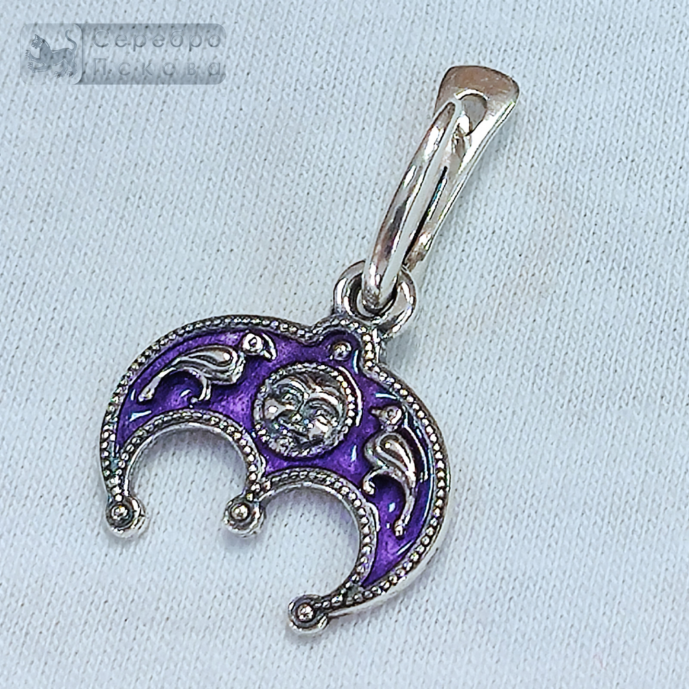 Серьги лунница богородичная