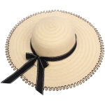 Шляпа женская с широкими полями «TiraMiSu- Майли», цвет айвори, р58, ширина полей 11см