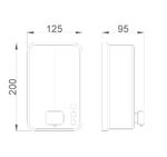 Диспенсер для мыла с кнопкой 1200 мл. нерж. сталь INOX EVO 03050.S матовый