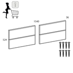Накладка мягкая к кровати 160-2 (на основе), JAZZ, Цвет АМУР 15