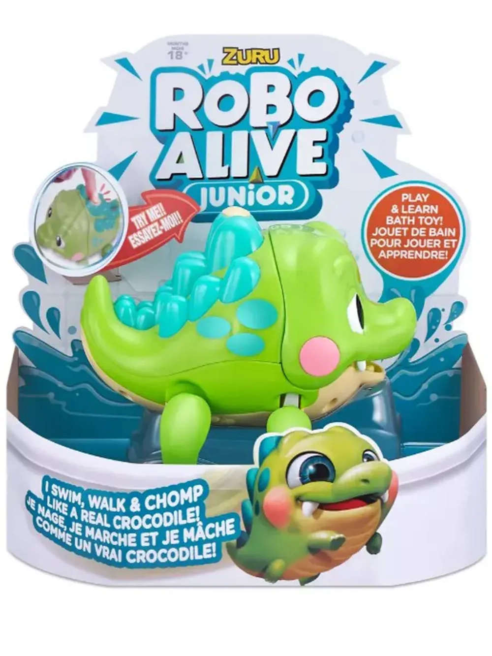 Интерактивная плавающая игрушка Zuru Robo Alive Зуру Крокодил