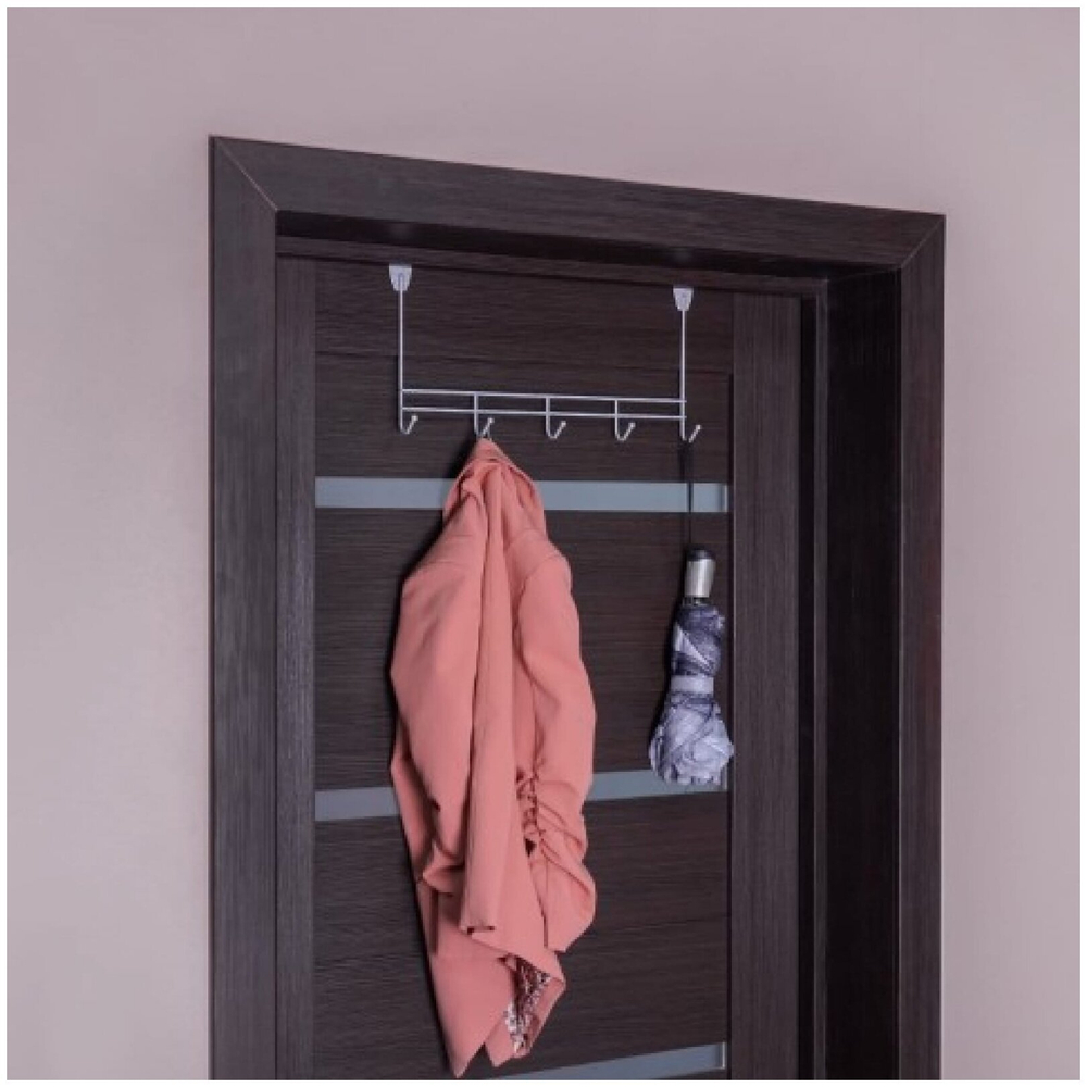 ВЕШАЛКА НАДВЕРНАЯ НОТА ЗМИ 5 БЕЛОЕ СЕРЕБРО ВНД 310 БС