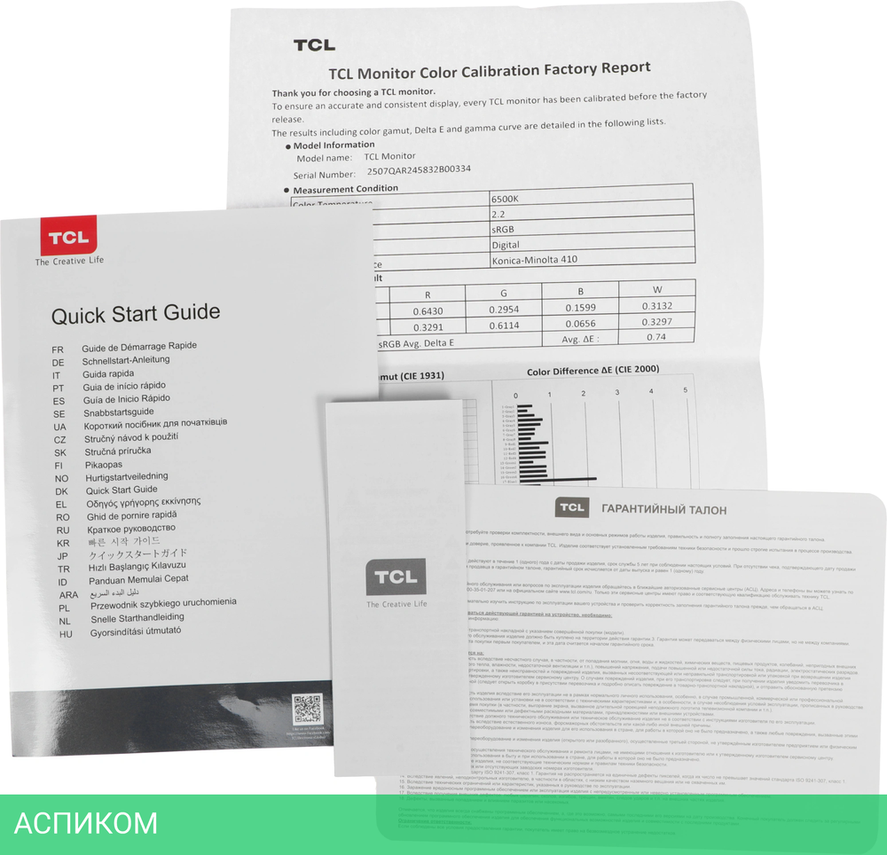 Монитор TCL 25" 25G64