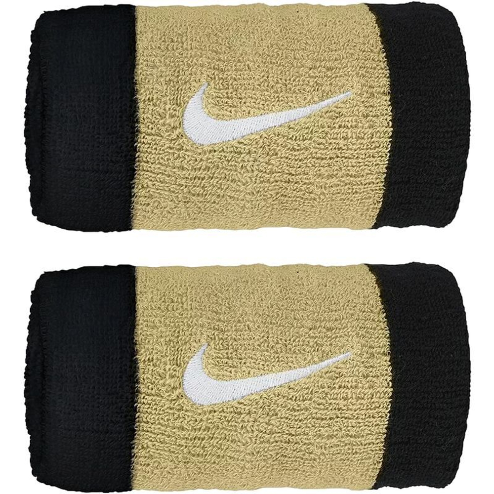 Напульсник теннисный Nike Swoosh Double-Wide 2P - разноцветный