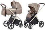 Коляска Carrello Vector CRL-6550 Ammonite AY329 Pro Absolute Black с базой Isofix 3 в 1 Walnut Beige