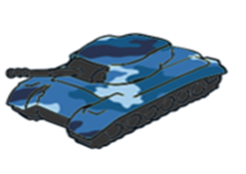 Танк 23см. синий камуфляж КМР 181-1